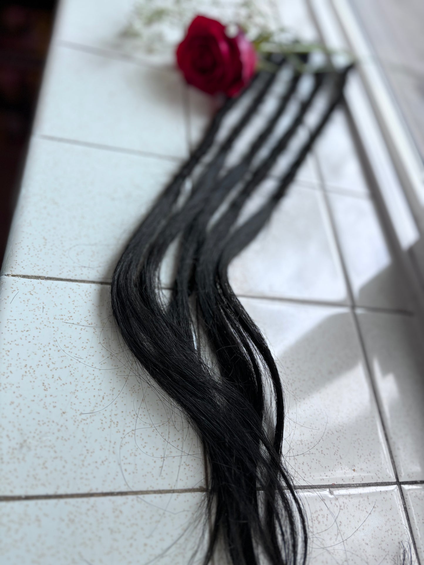 Accent set of 5 100% human hair dreadlock extensions