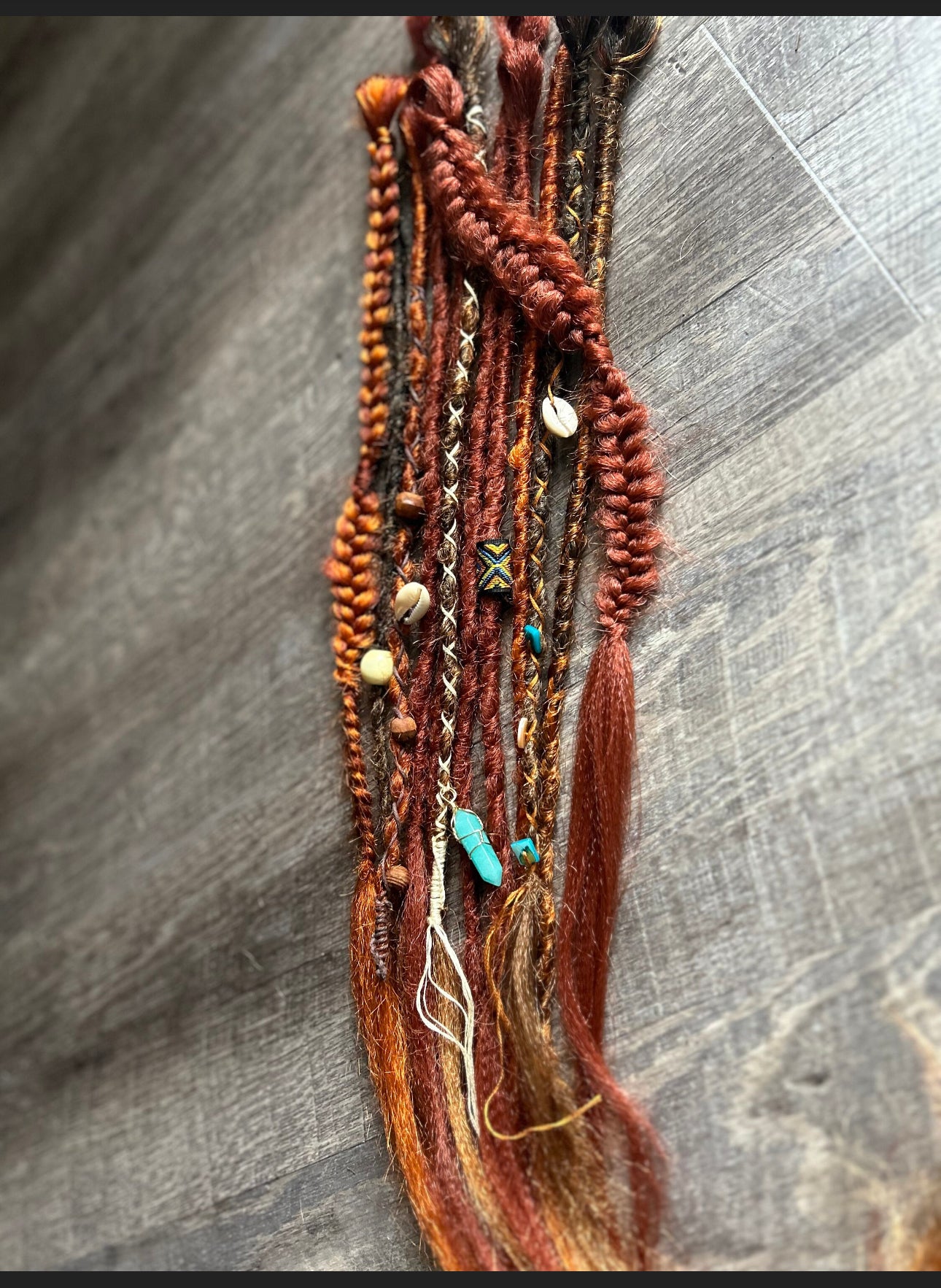 Partial set of synthetic dreadlock extensions