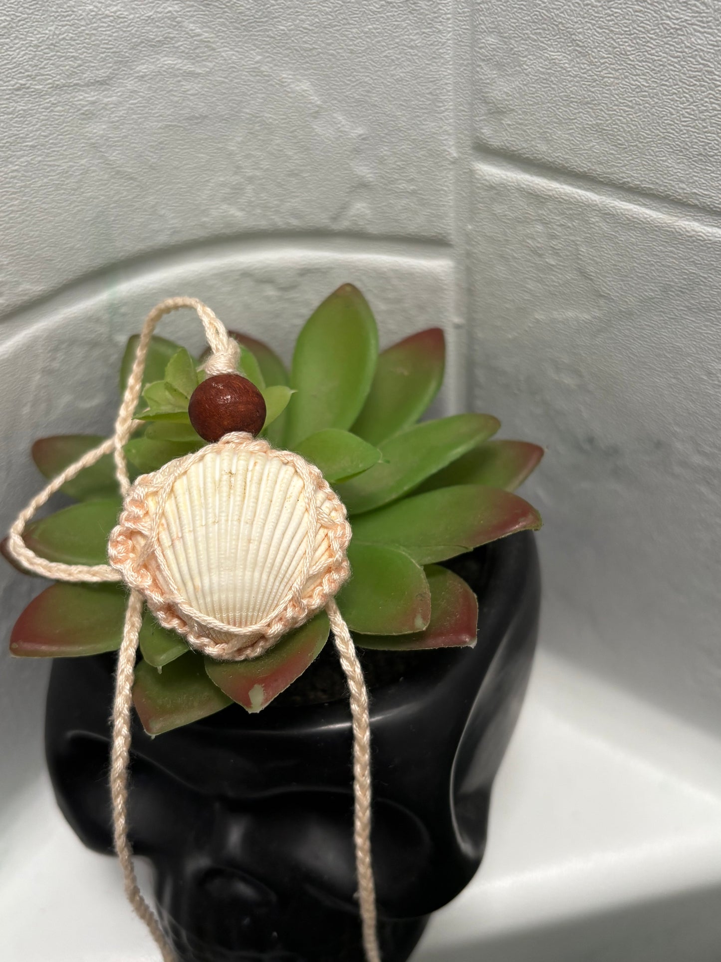 Macrame Seashell Necklace