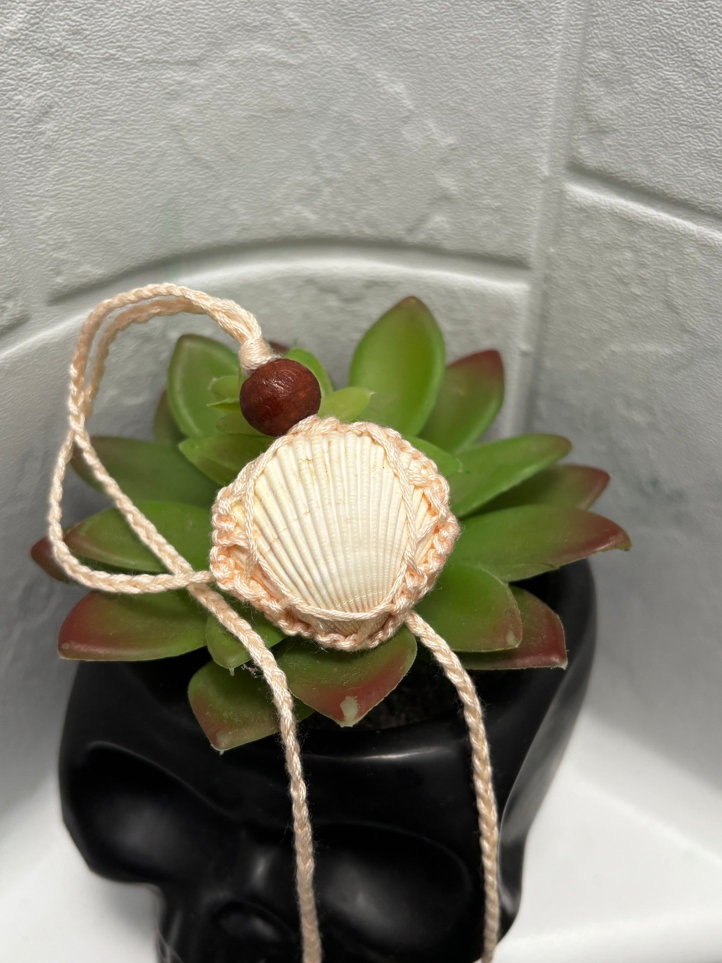 Macrame Seashell Necklace