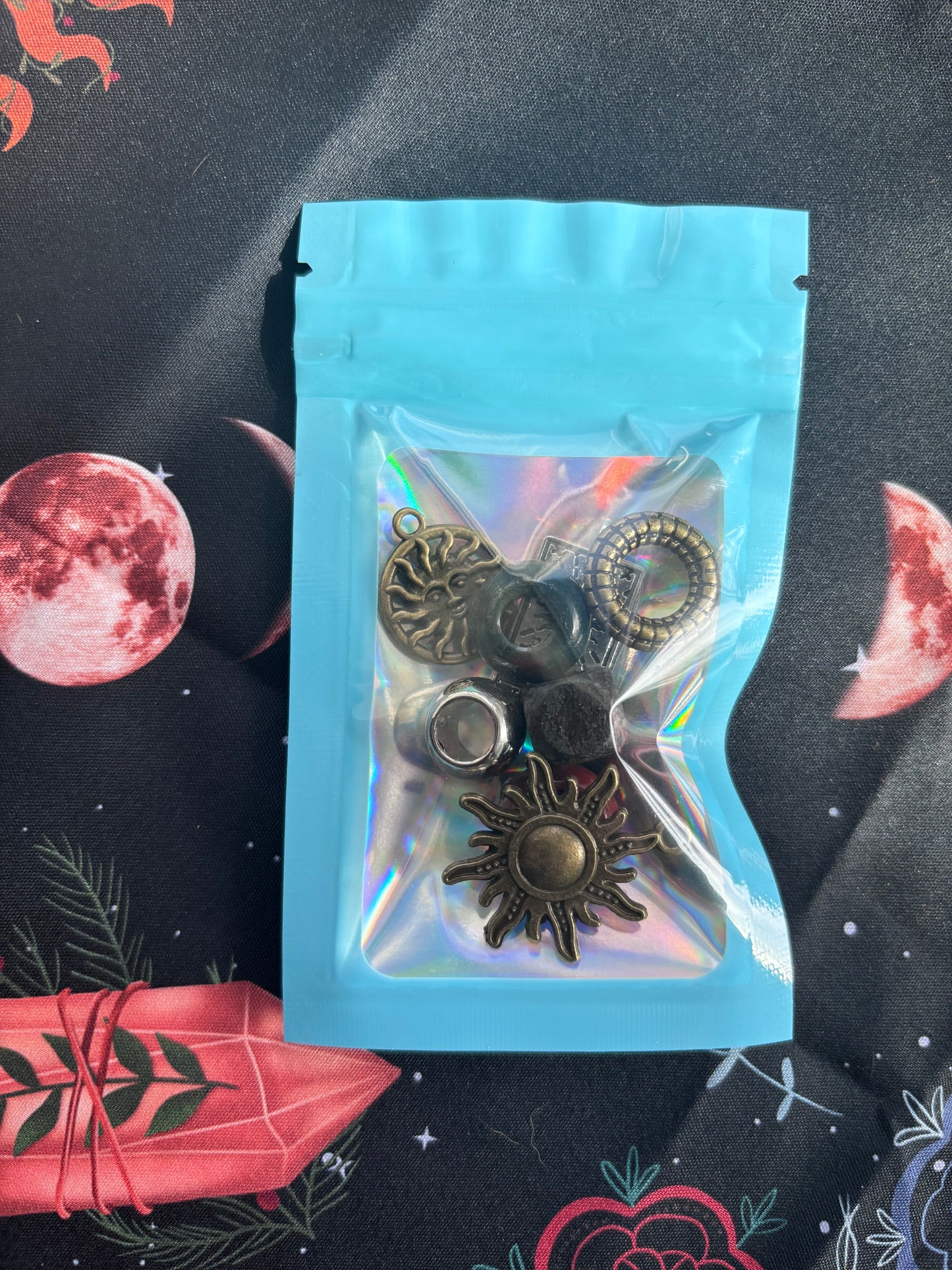The sun tarot card dreadlock jewelry multi pack