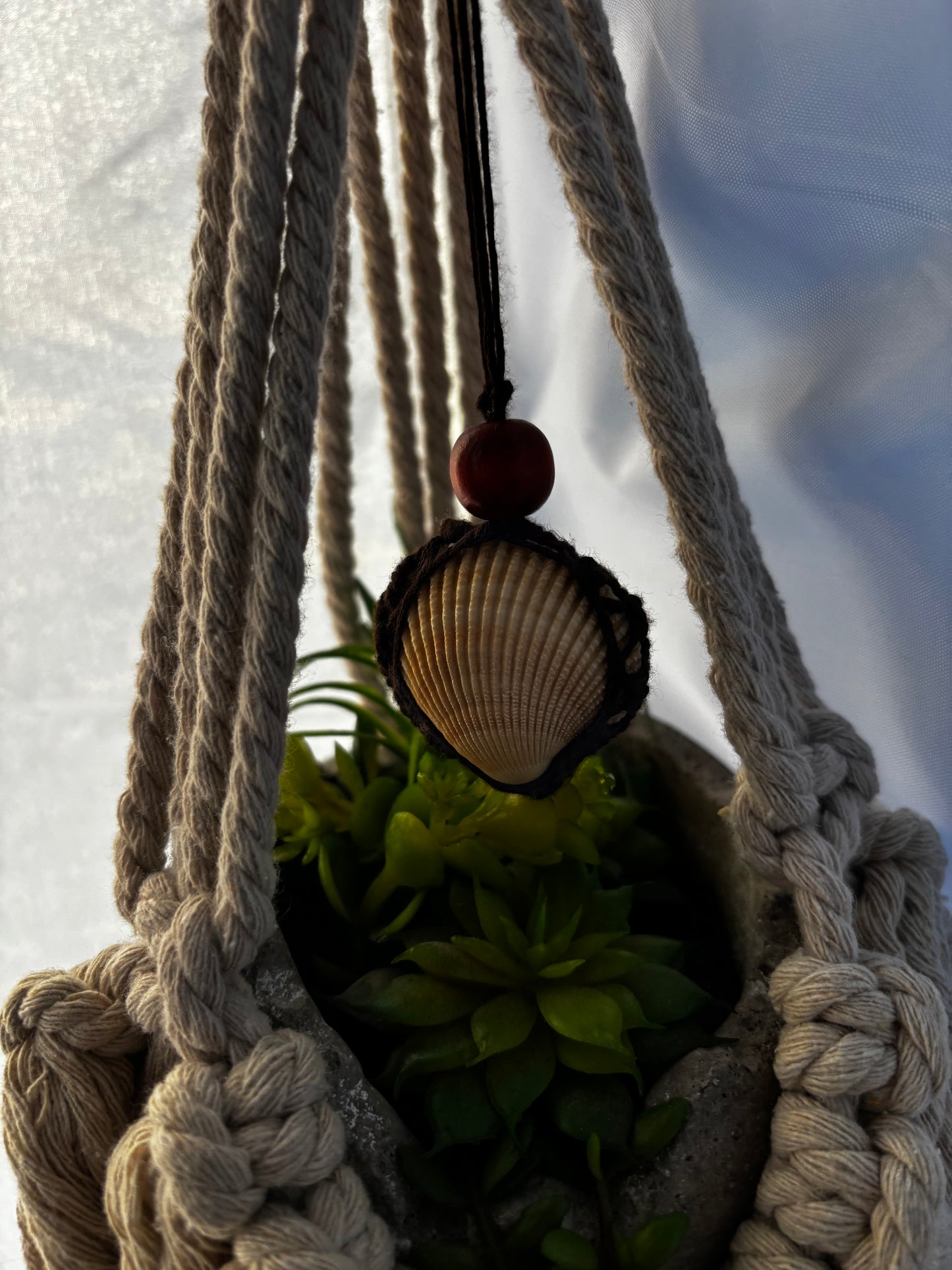 Macrame Seashell Necklace