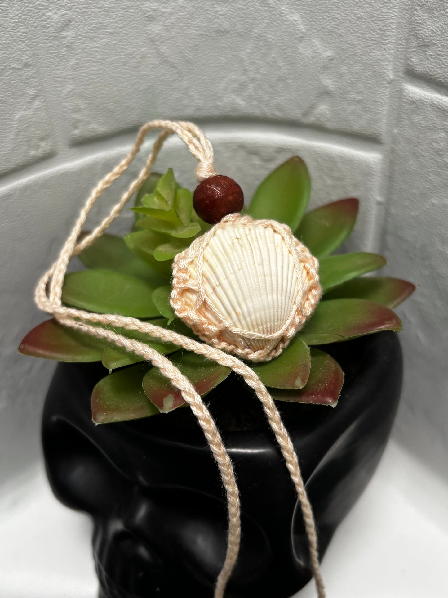 Macrame Seashell Necklace