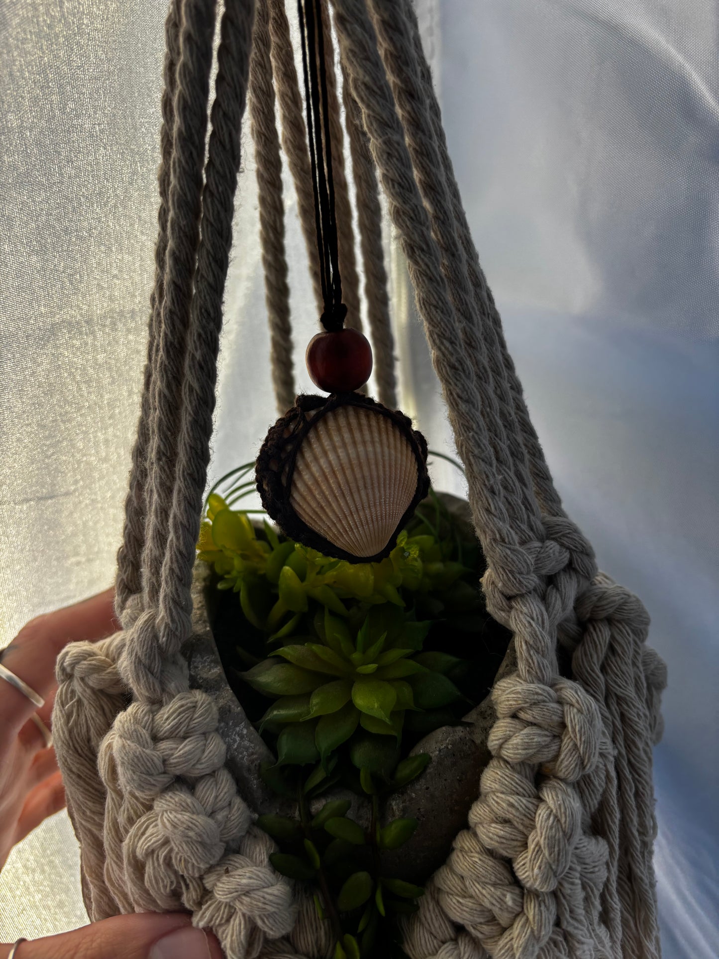 Macrame Seashell Necklace